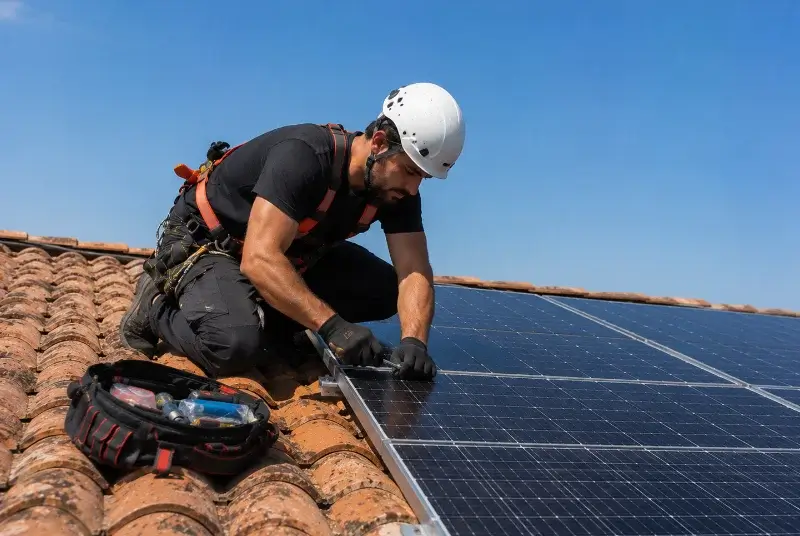 Maintenance et monitoring de panneaux solaires à Saint-Vincent-sur-Oust